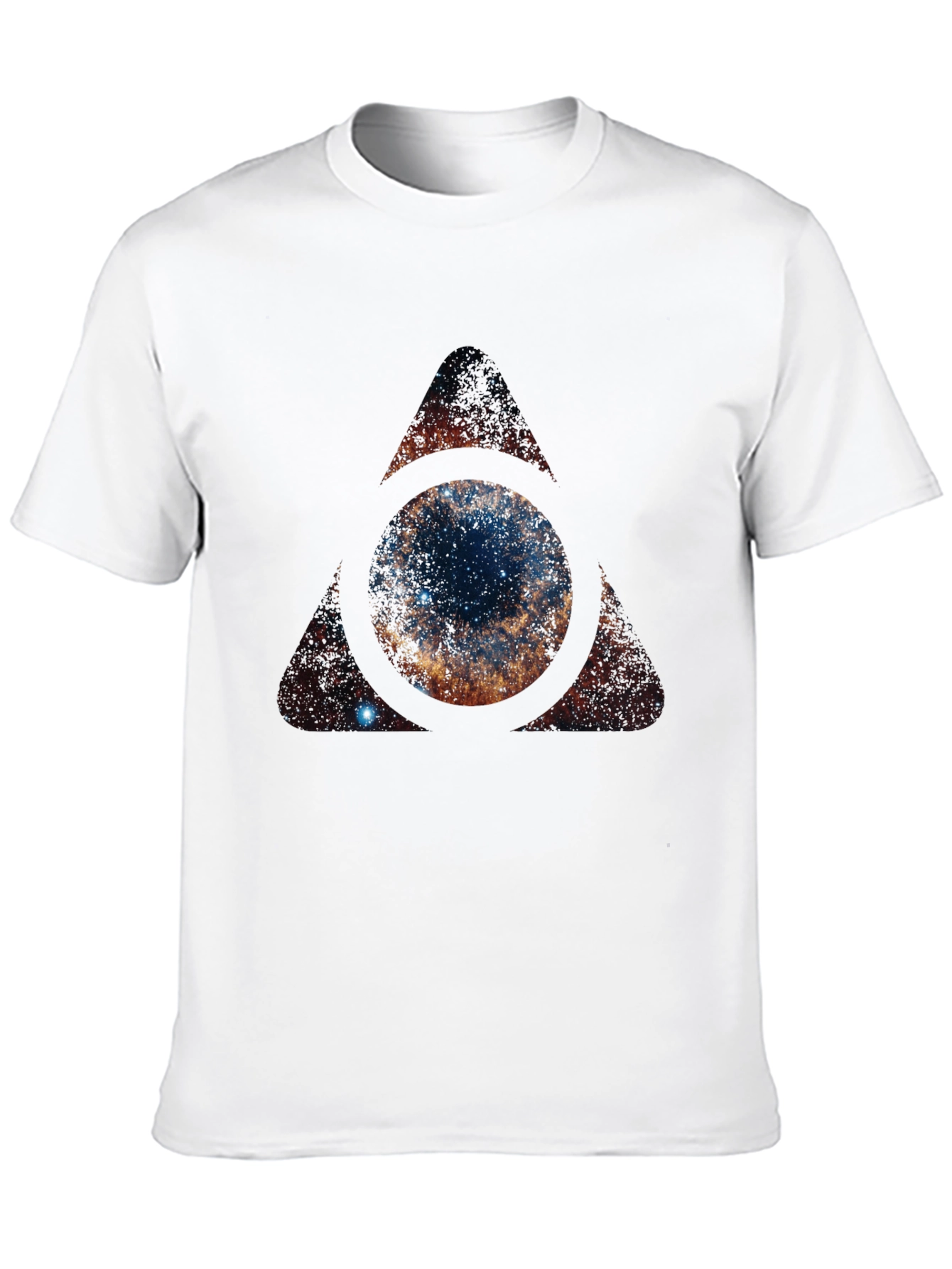 Cosmic Eye T-Shirt - Galaxy Triangle Design
