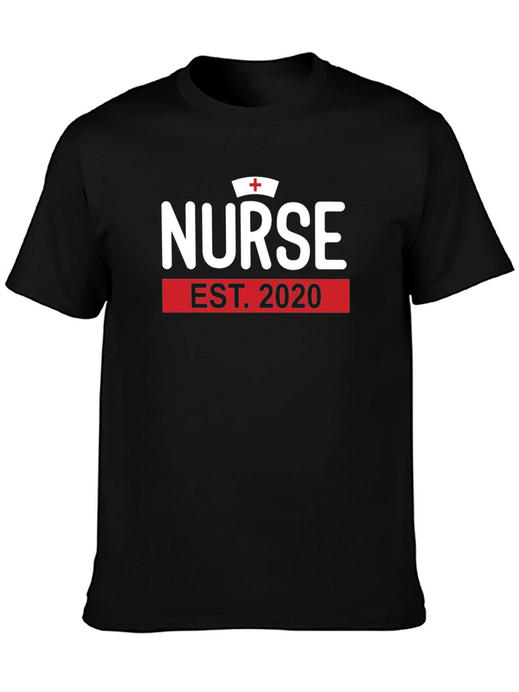Nurse Est. 2020 Black Graphic T-Shirt