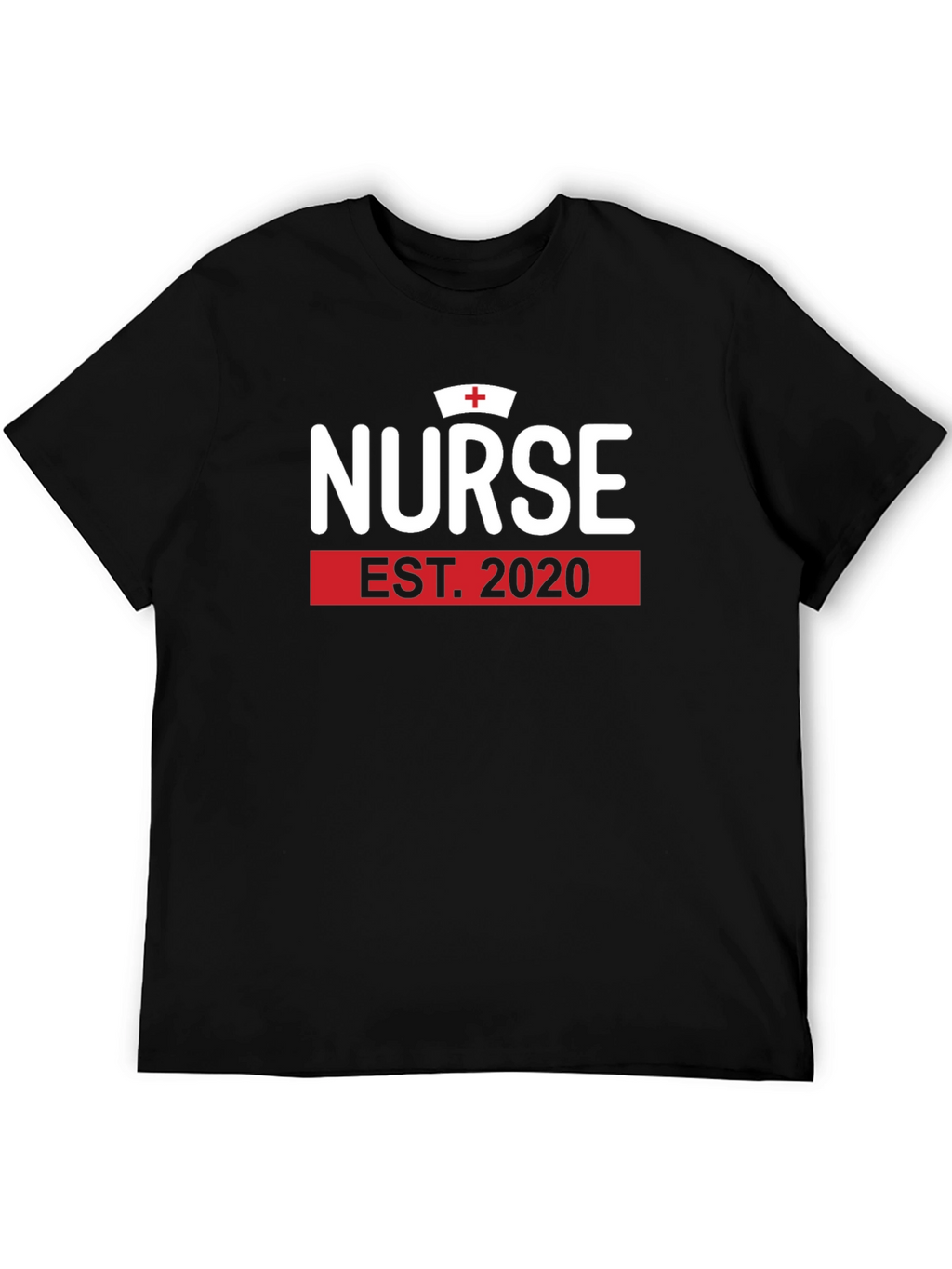 Nurse Est. 2020 Black Graphic T-Shirt