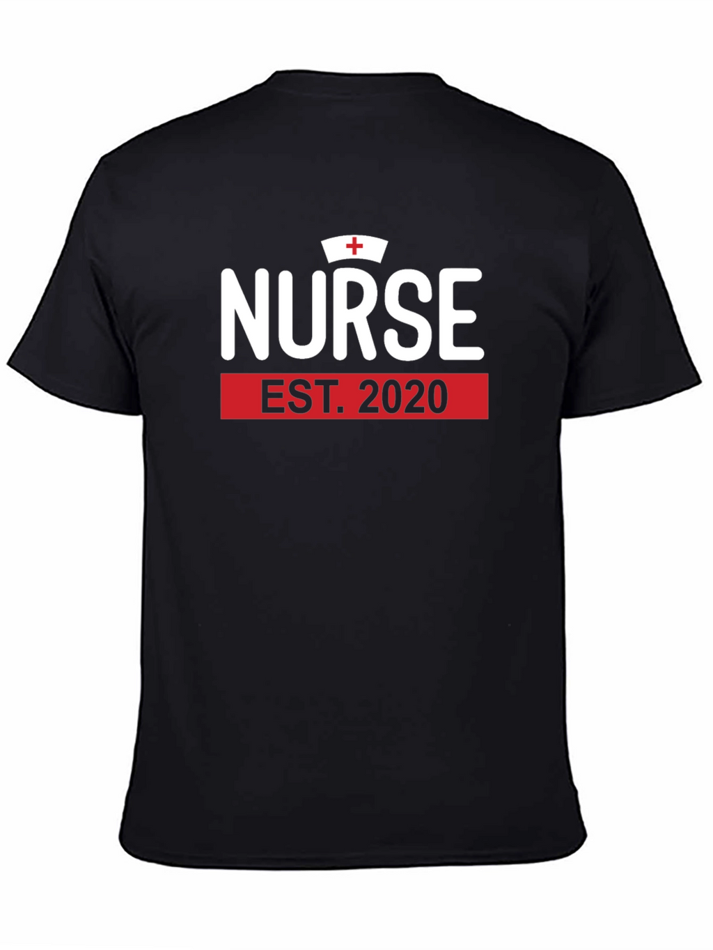 Nurse Est. 2020 Black Graphic T-Shirt