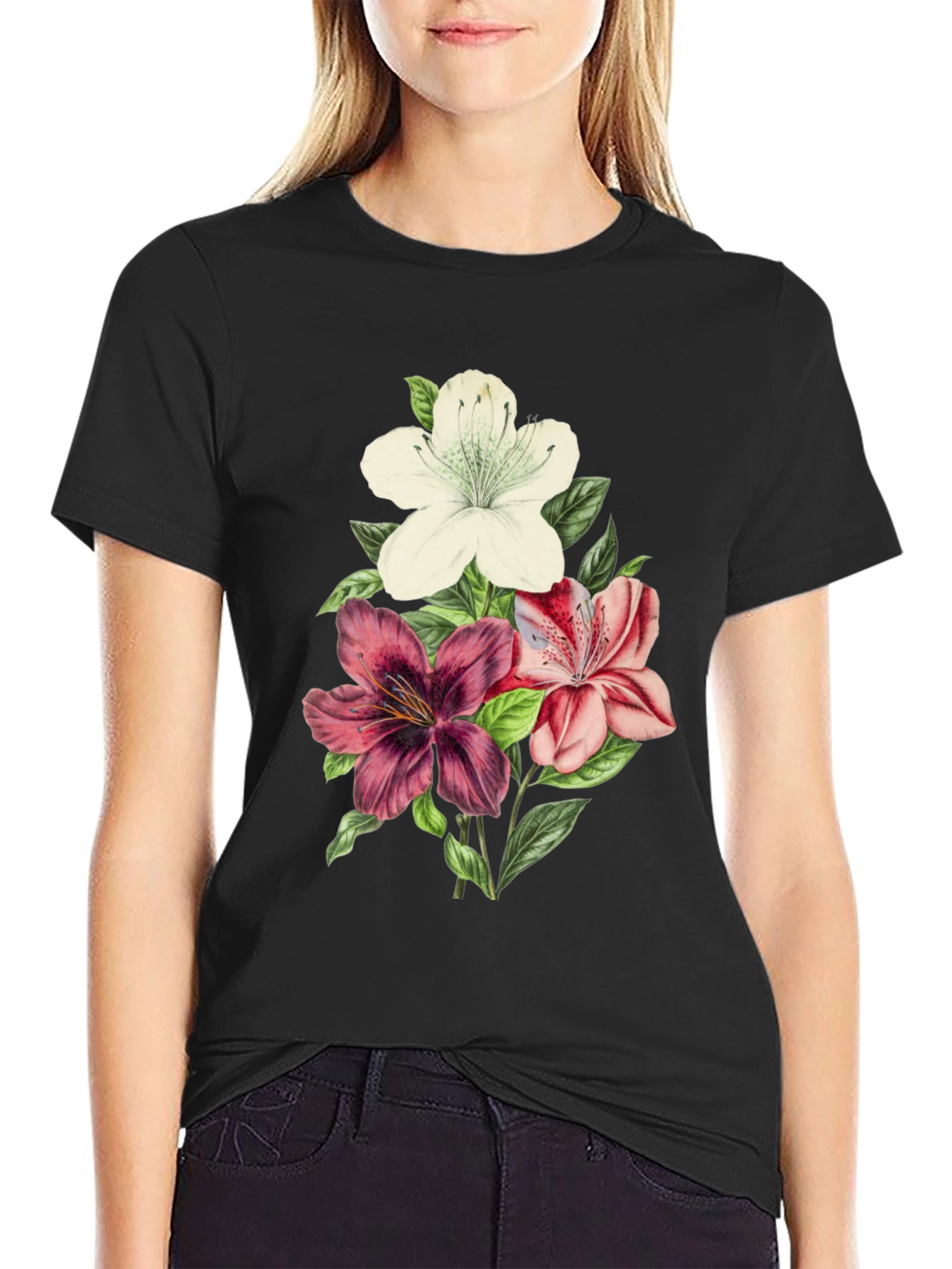 Floral T-Shirt: Vintage Flower Design