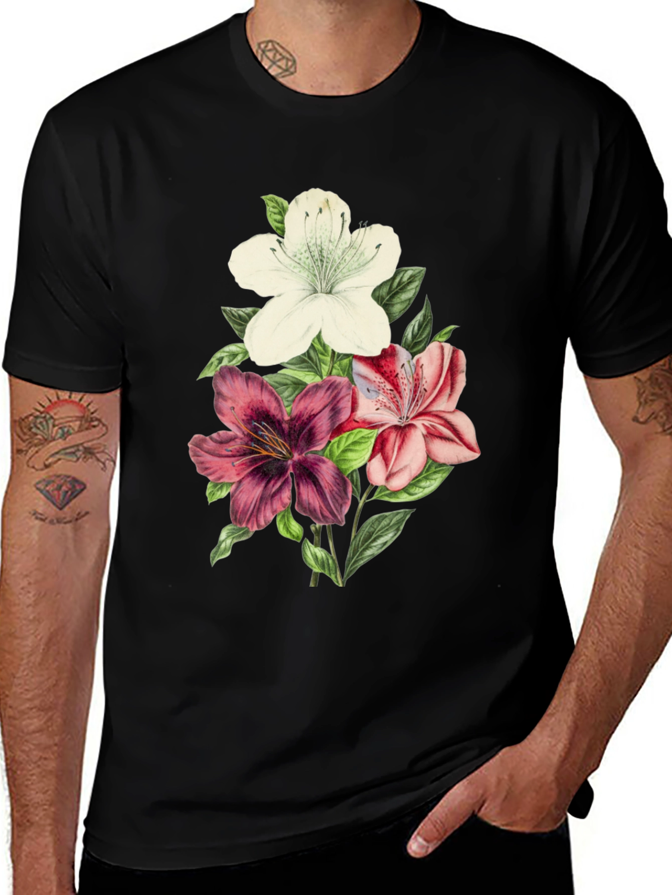 Floral T-Shirt: Vintage Flower Design