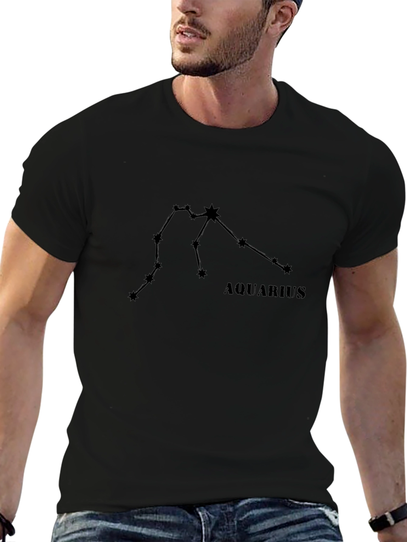 Aquarius Constellation T-Shirt - Zodiac Star Sign Tee