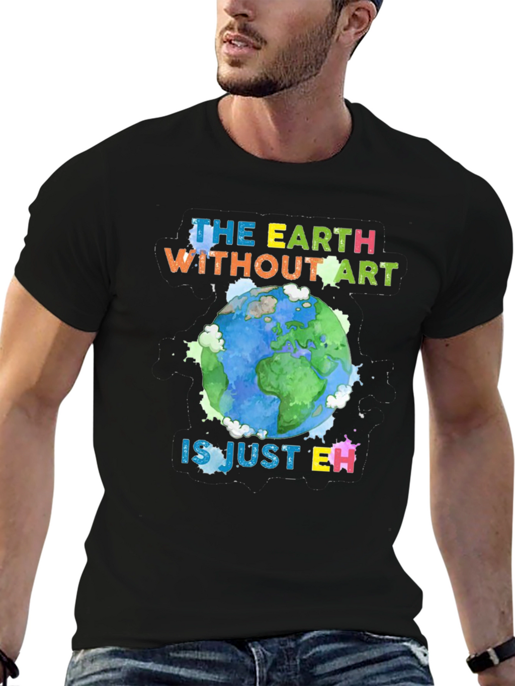 Art Lover Graphic Tee - Earth Without Art T-Shirt
