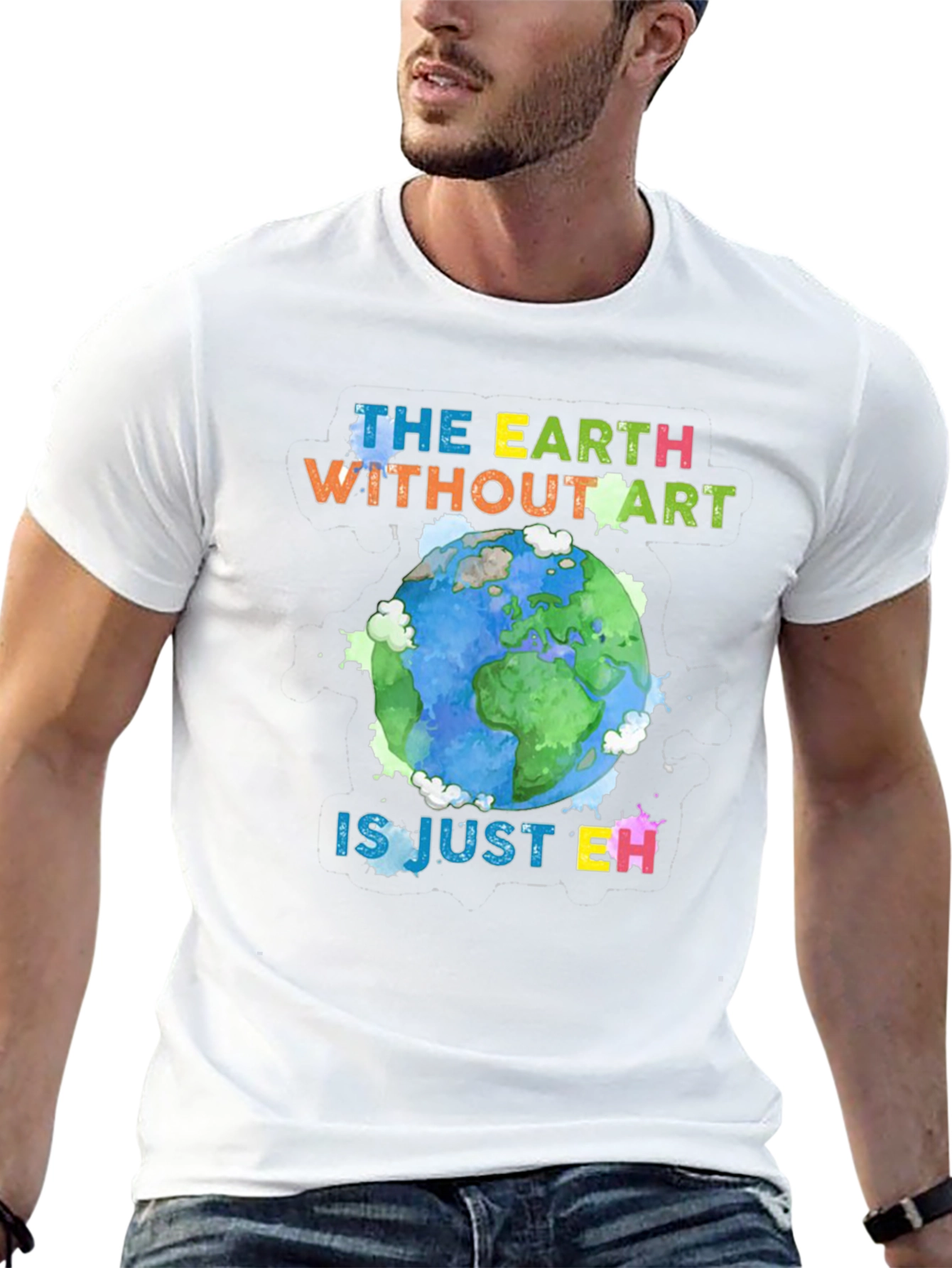 Art Lover Graphic Tee - Earth Without Art T-Shirt