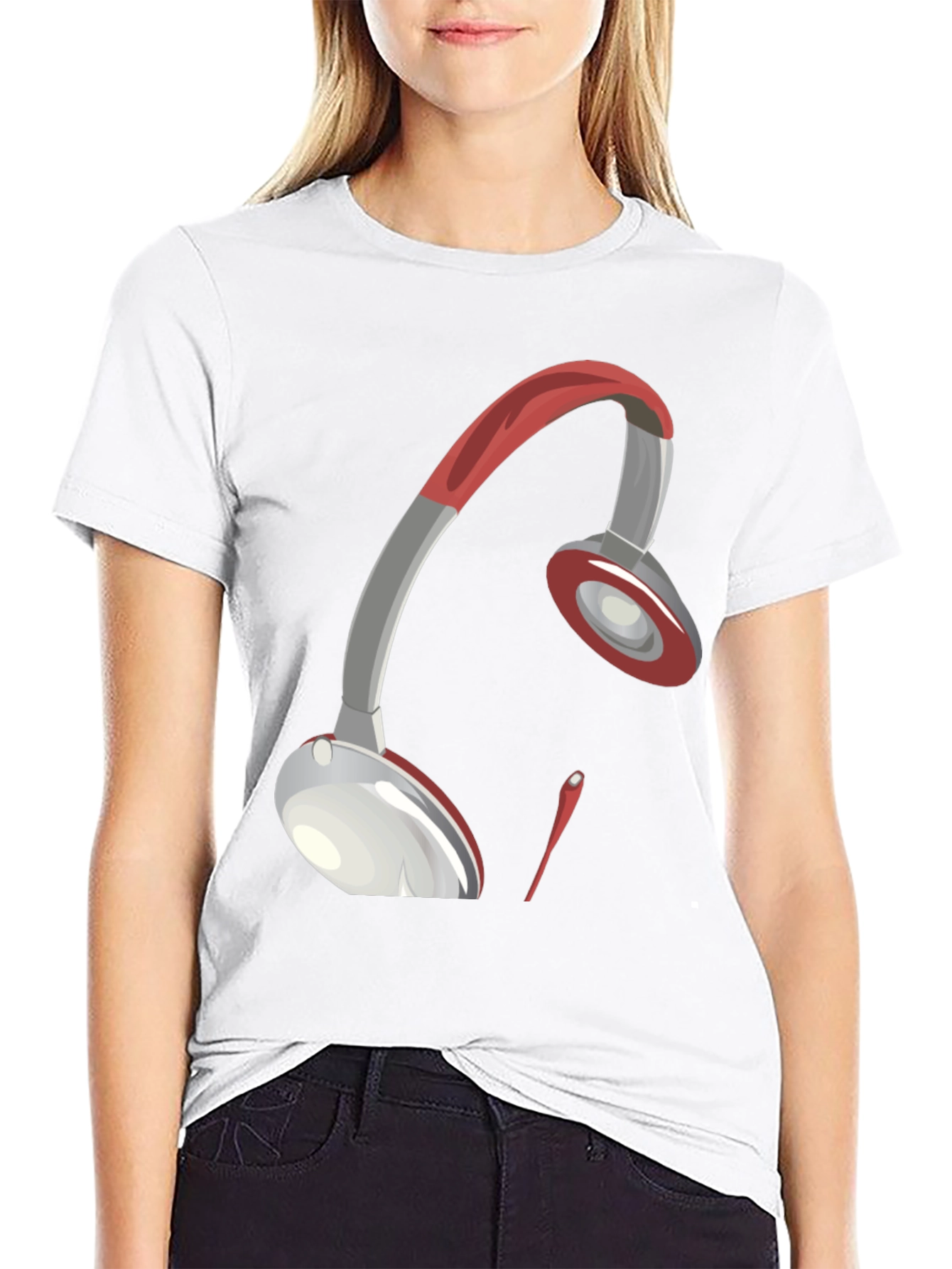 Artistic Headphones Graphic Tee