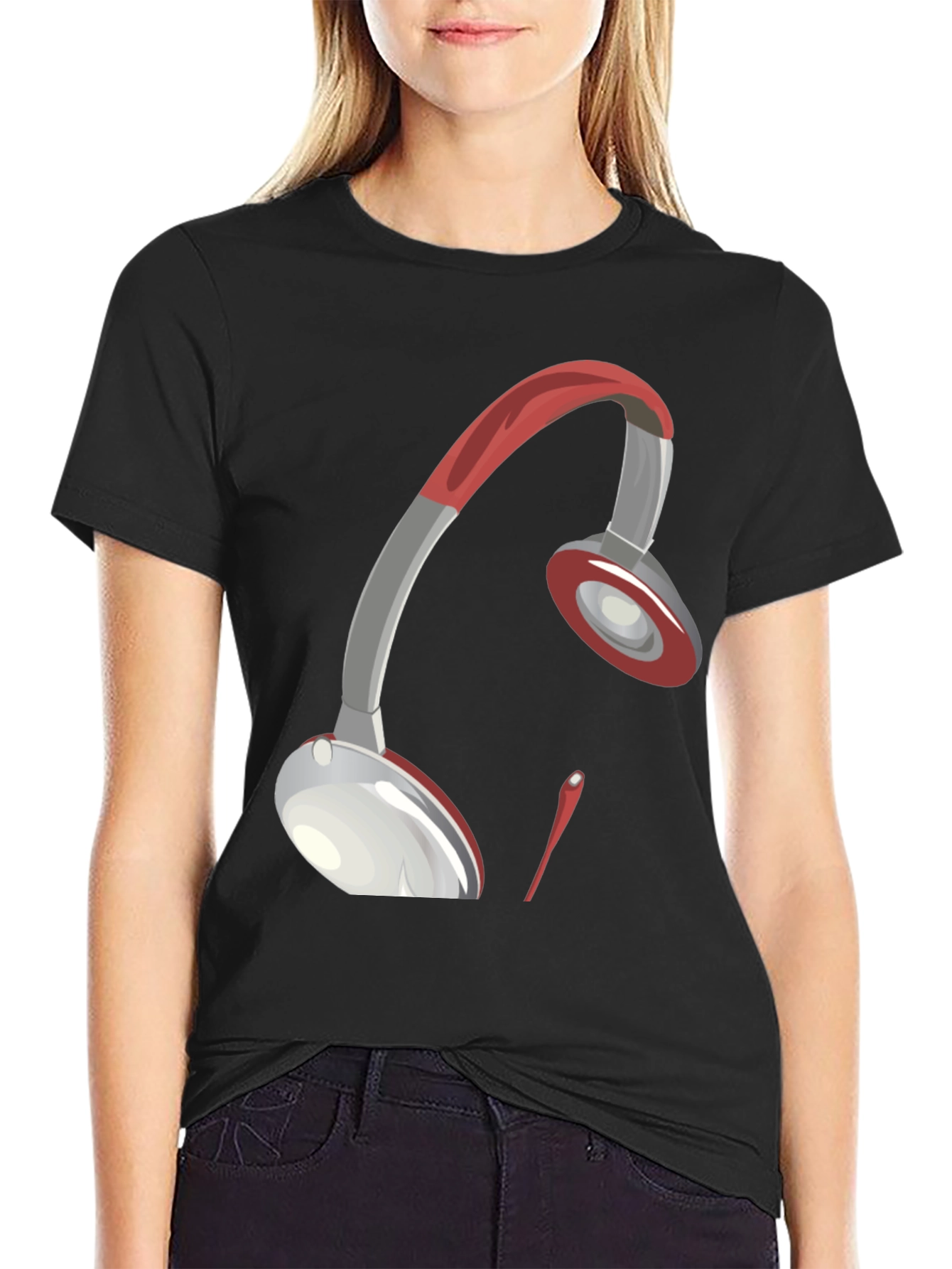 Artistic Headphones Graphic Tee