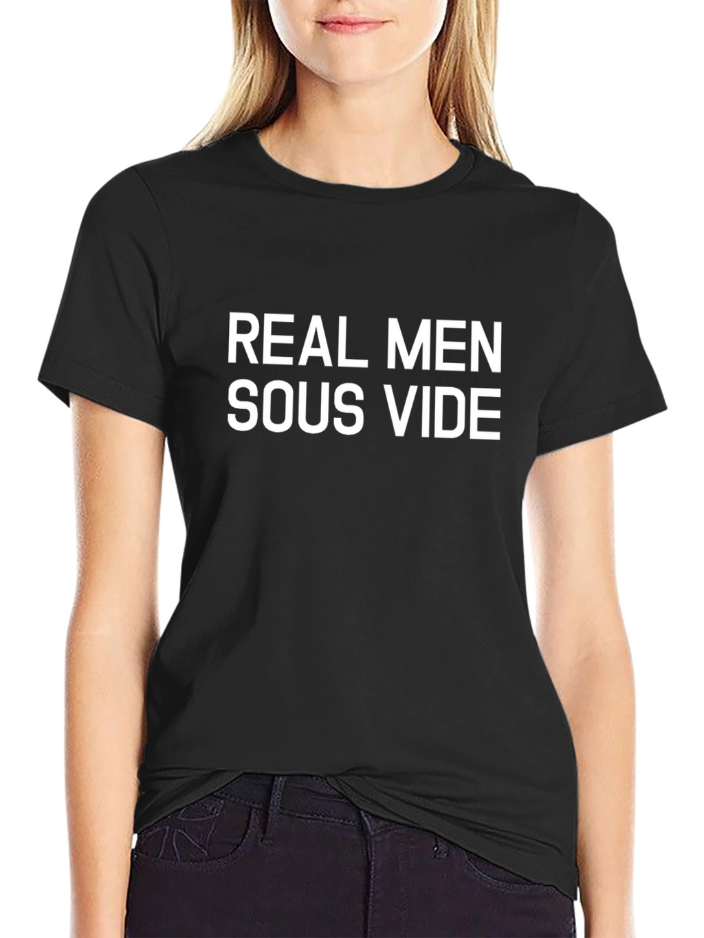 Real Men Sous Vide Black T-Shirt