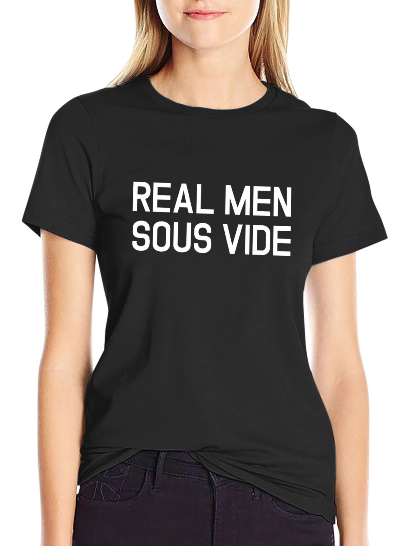 Real Men Sous Vide Black T-Shirt
