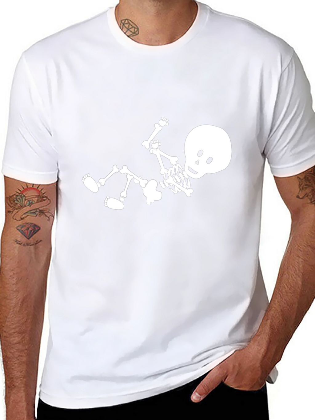 Skeleton Graphic Black T-Shirt - Cool & Casual