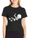 Skeleton Graphic Black T-Shirt - Cool & Casual