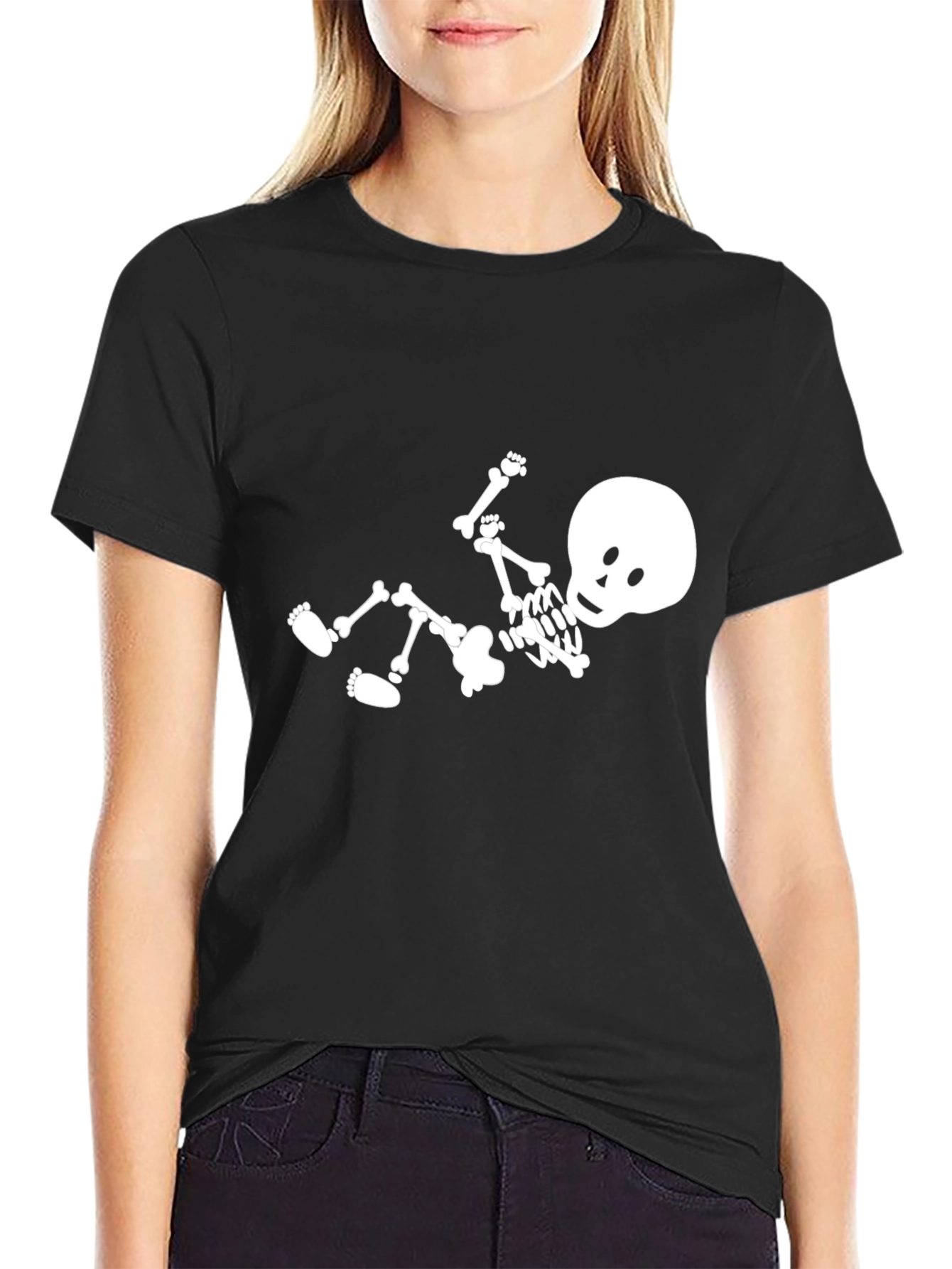 Skeleton Graphic Black T-Shirt - Cool & Casual