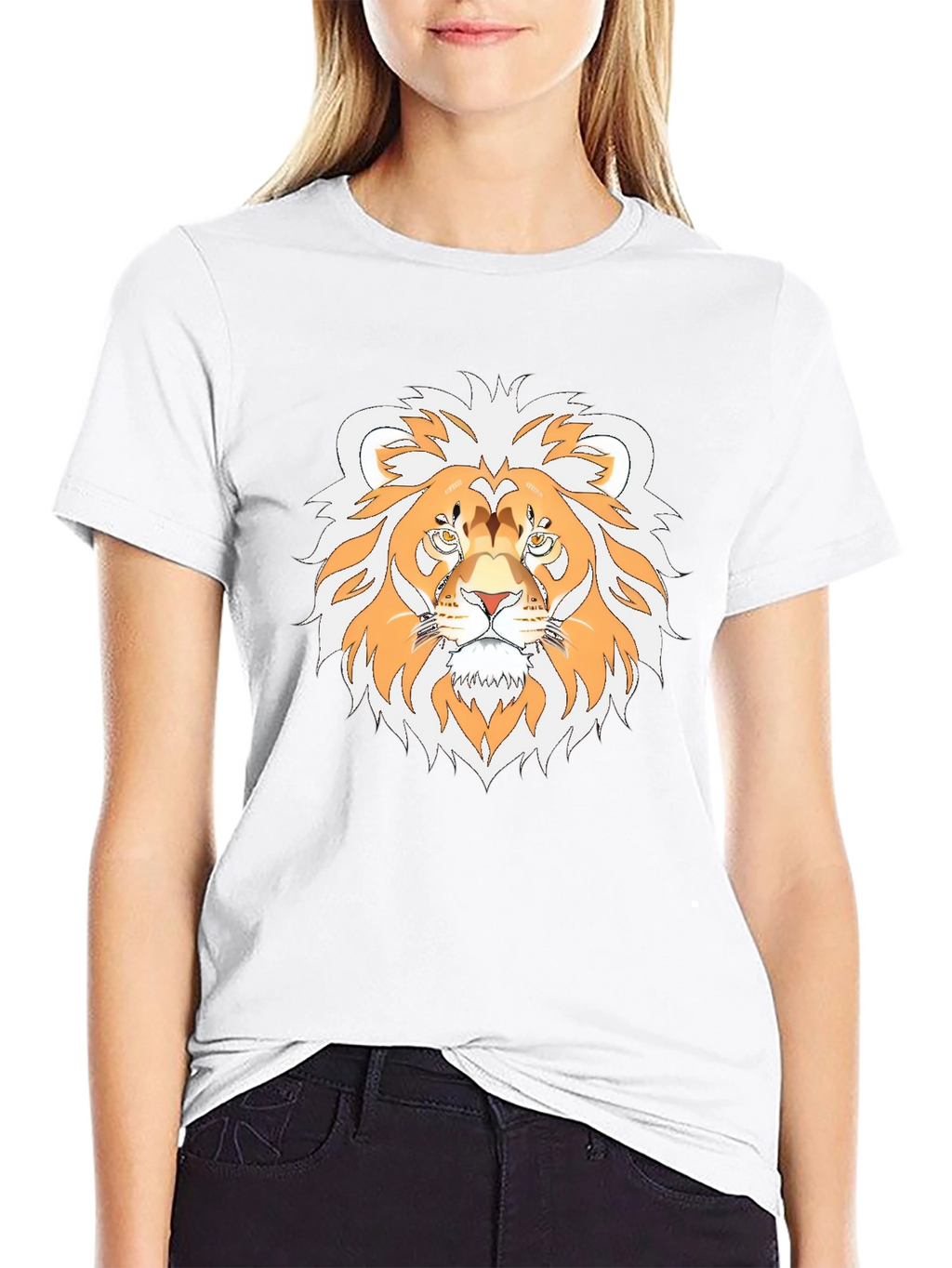 Lion Graphic T-Shirt - Stylish Animal Tee