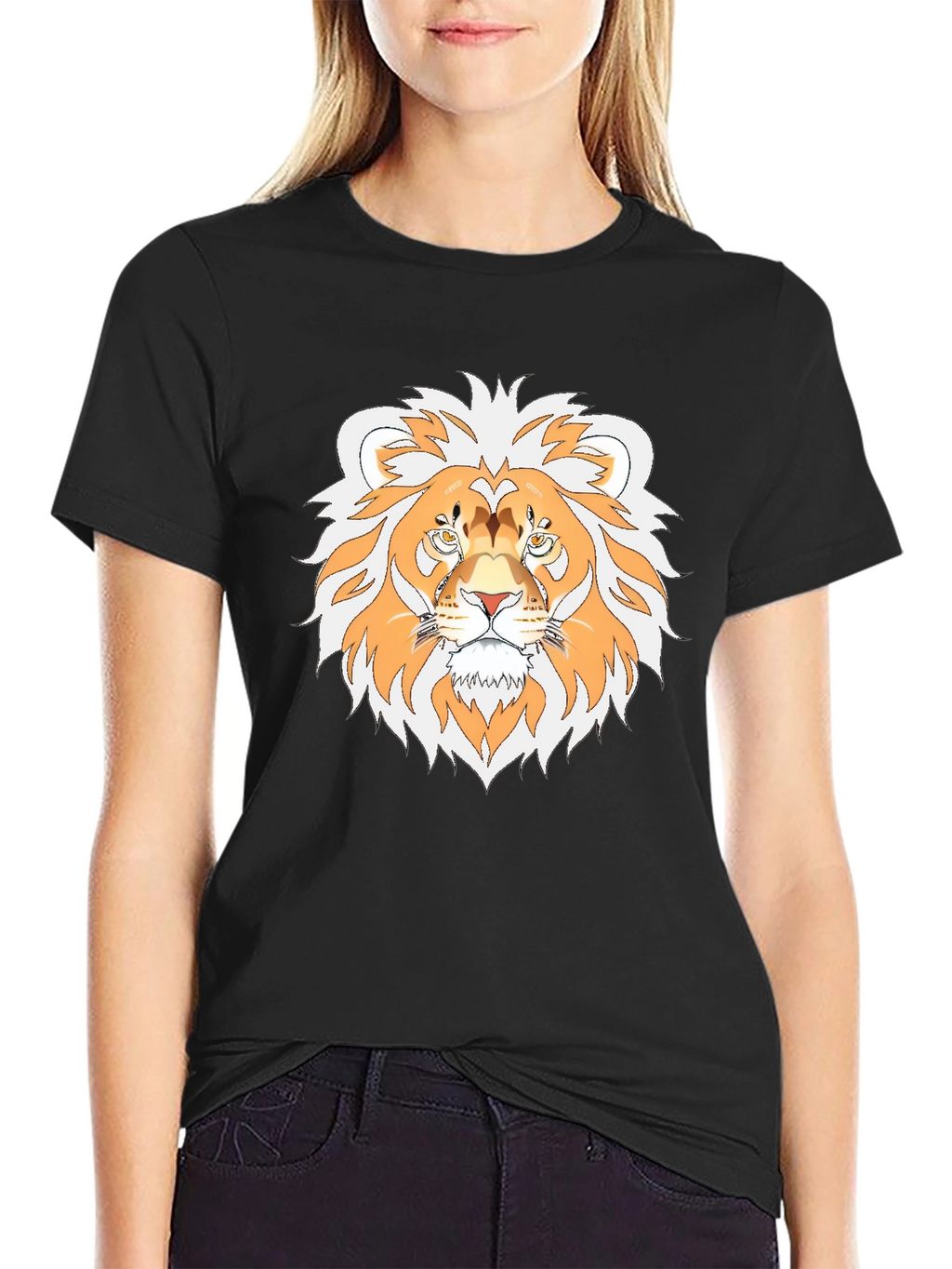 Lion Graphic T-Shirt - Stylish Animal Tee