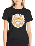 Lion Graphic T-Shirt - Stylish Animal Tee