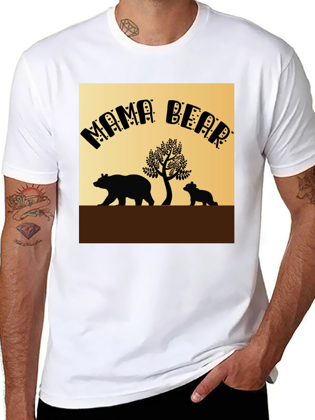 Mama Bear T-Shirt - Cute Family Design