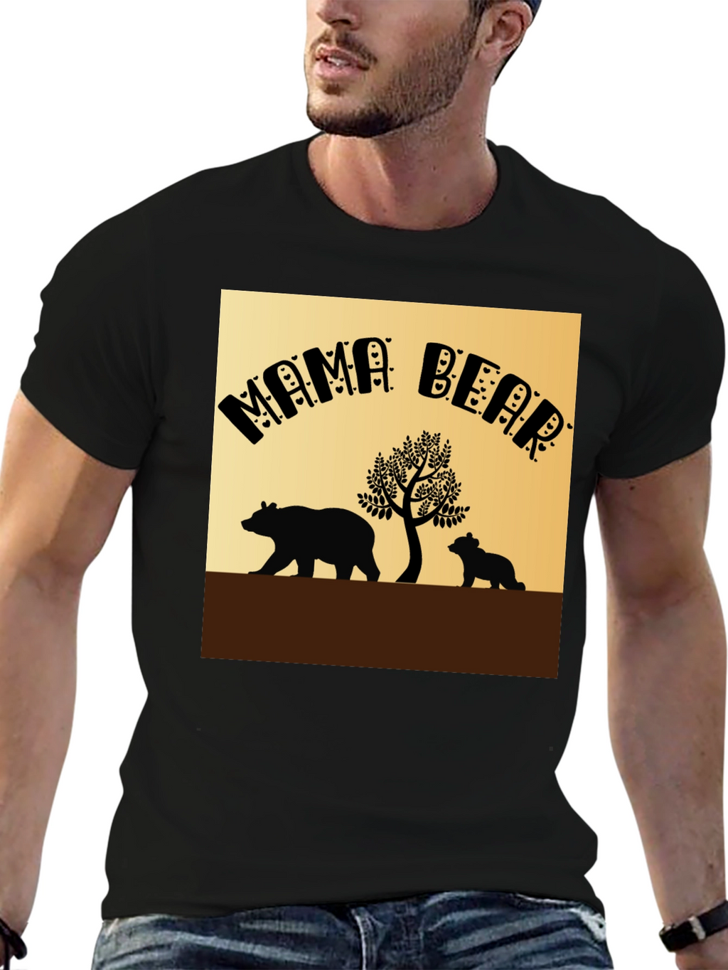 Mama Bear T-Shirt - Cute Family Design