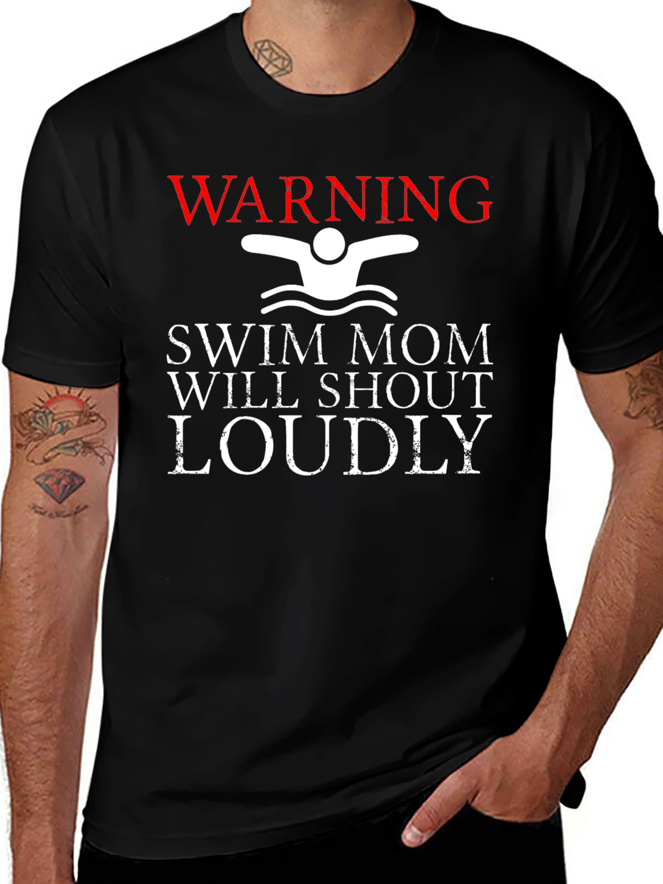 Swim Mom Warning T-Shirt