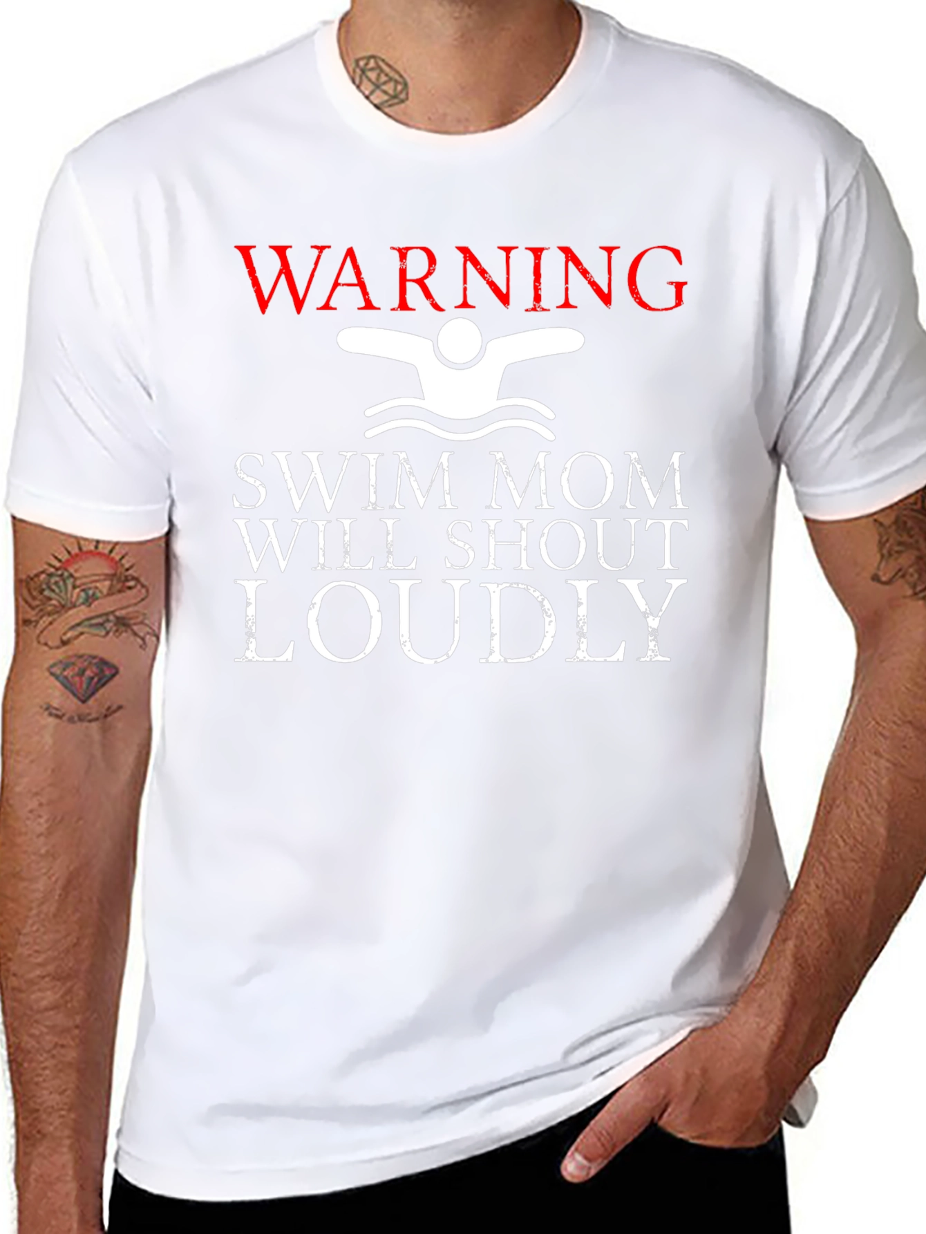 Swim Mom Warning T-Shirt