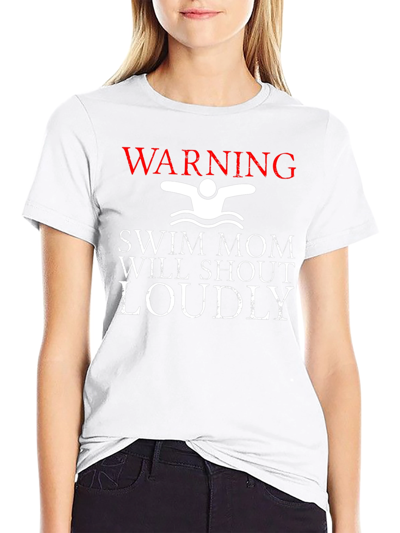 Swim Mom Warning T-Shirt