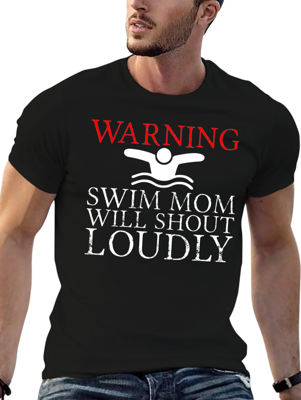 Swim Mom Warning T-Shirt