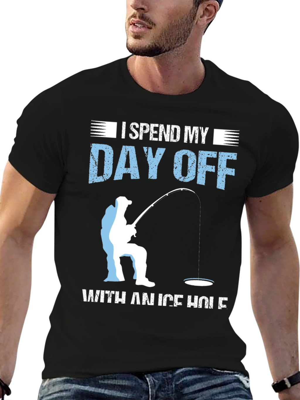 Ice Fishing T-Shirt: Day Off on the Ice