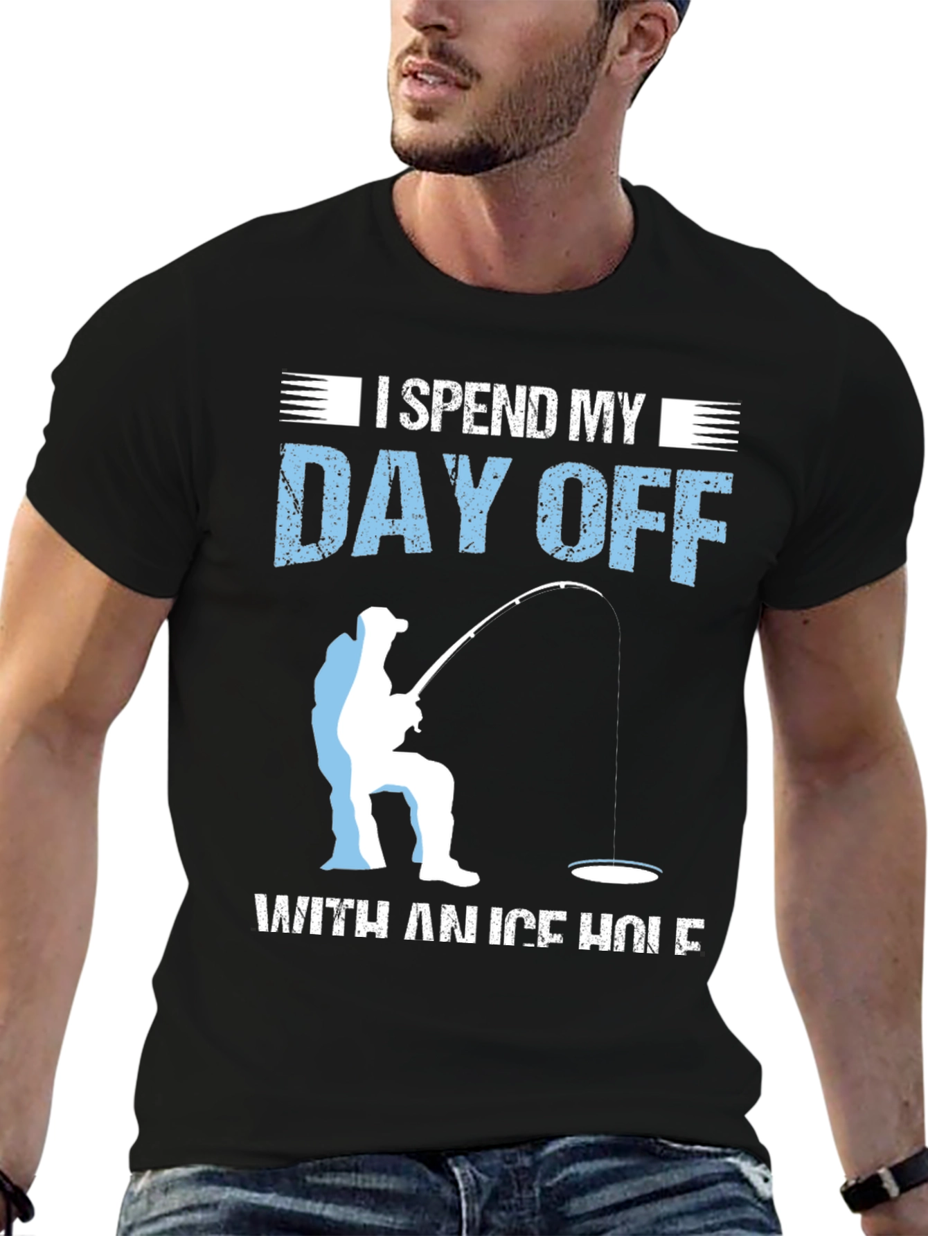 Ice Fishing T-Shirt: Day Off on the Ice