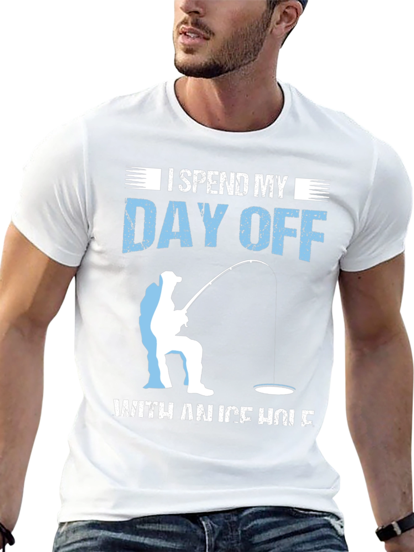 Ice Fishing T-Shirt: Day Off on the Ice