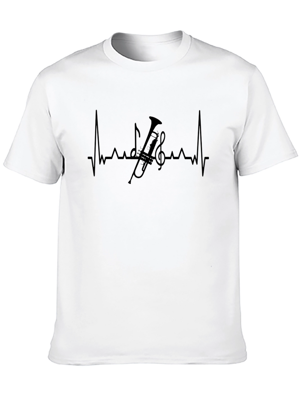 Music Heartbeat T-Shirt: Trumpet Player Apparel
