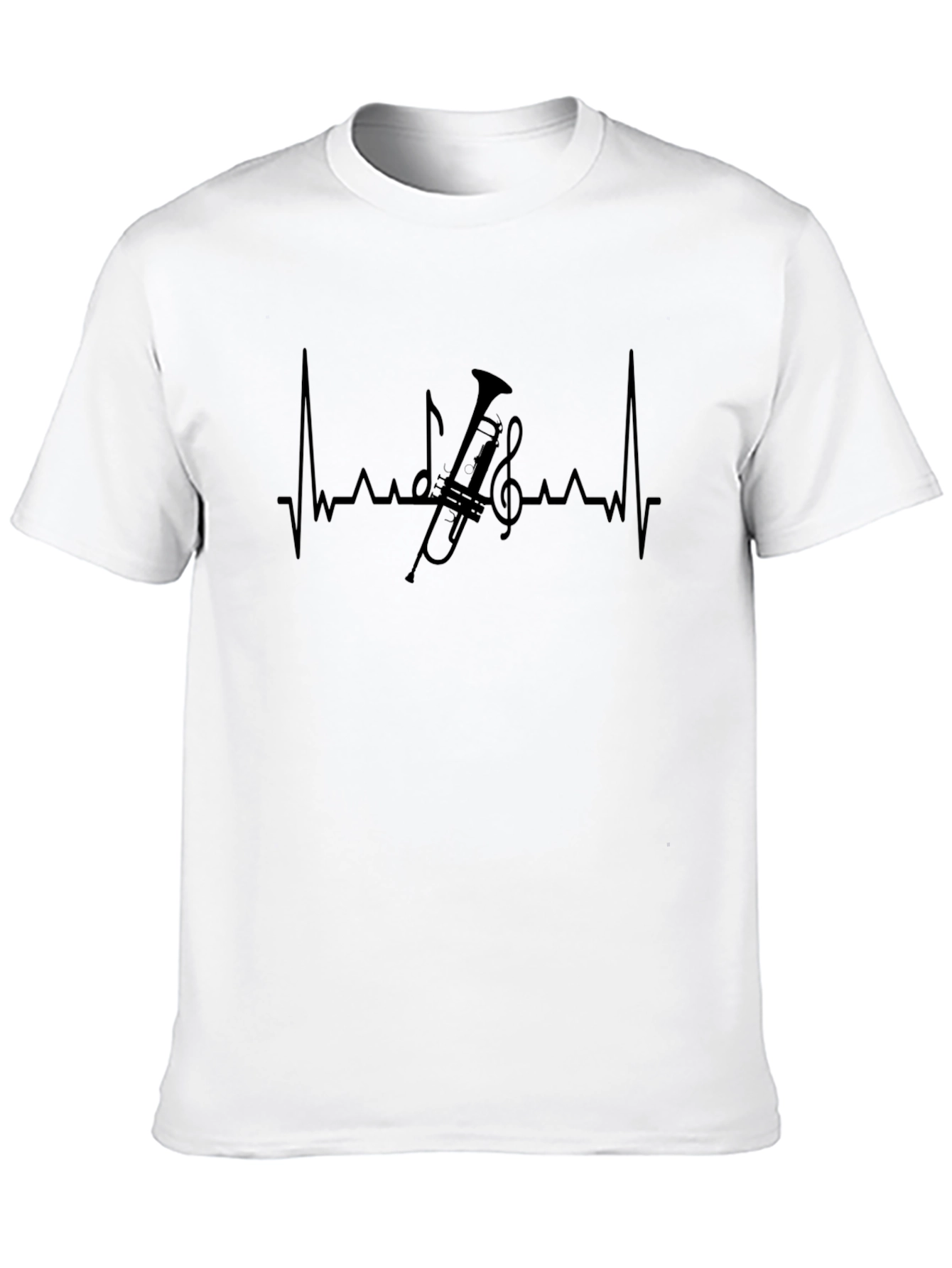 Music Heartbeat T-Shirt: Trumpet Player Apparel