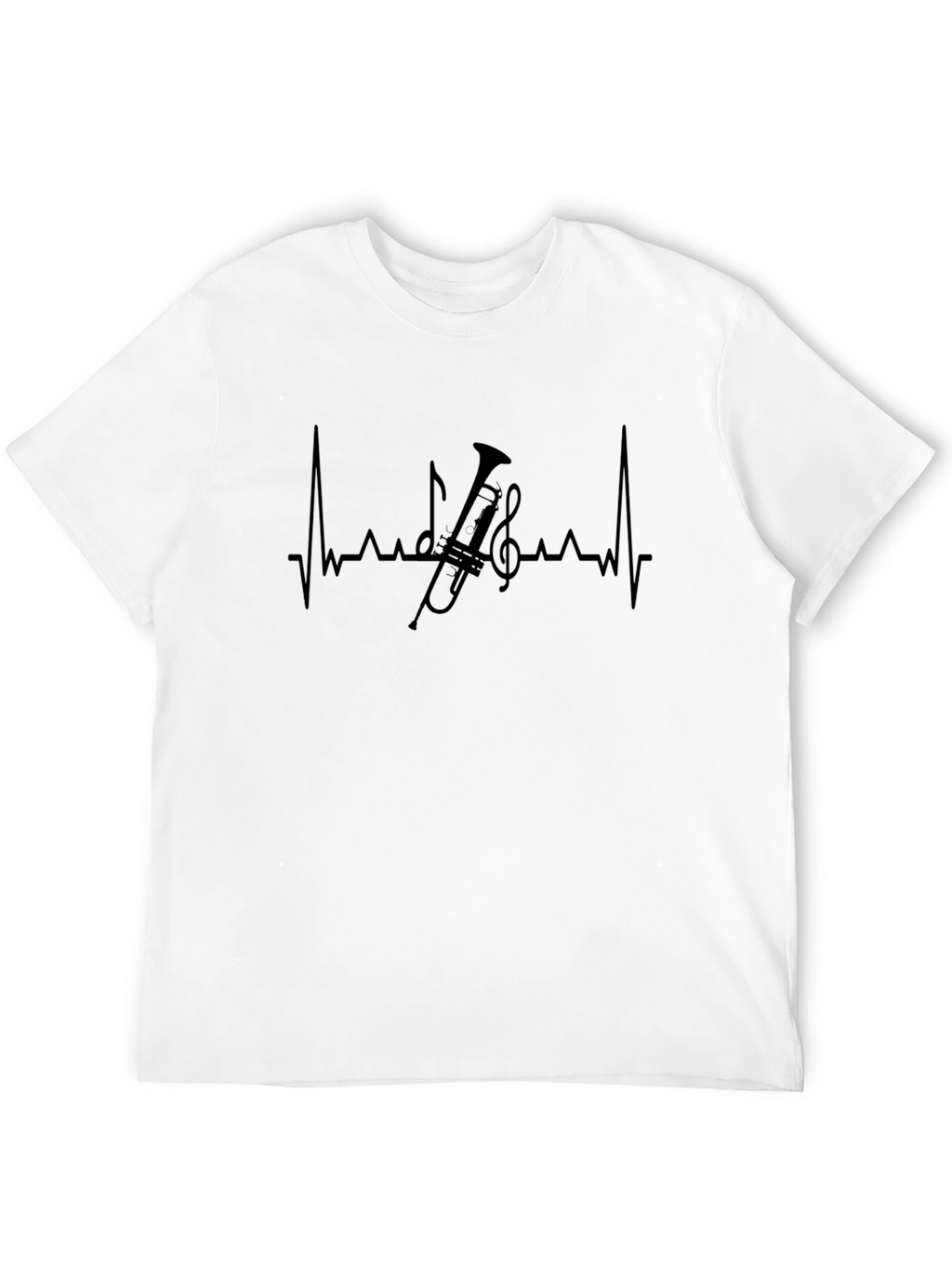 Music Heartbeat T-Shirt: Trumpet Player Apparel