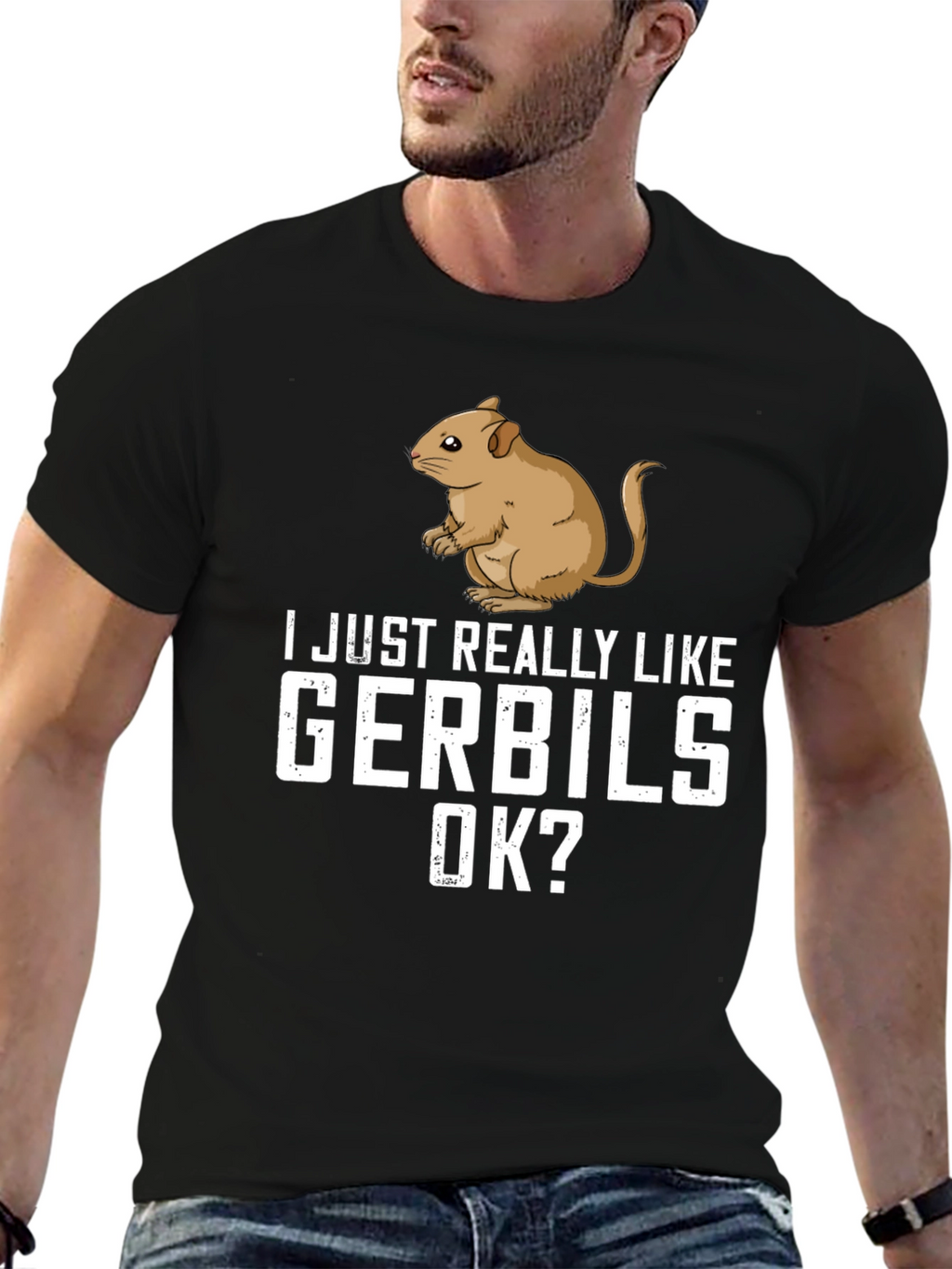 Gerbil Lover T-Shirt: I Just Really Like Gerbils OK?