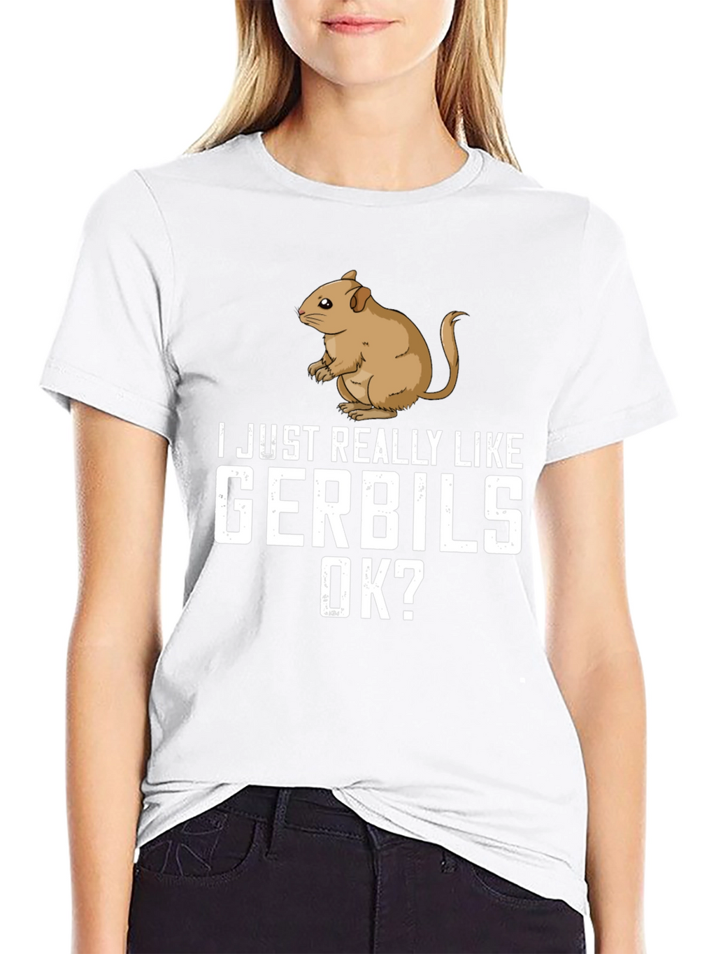 Gerbil Lover T-Shirt: I Just Really Like Gerbils OK?