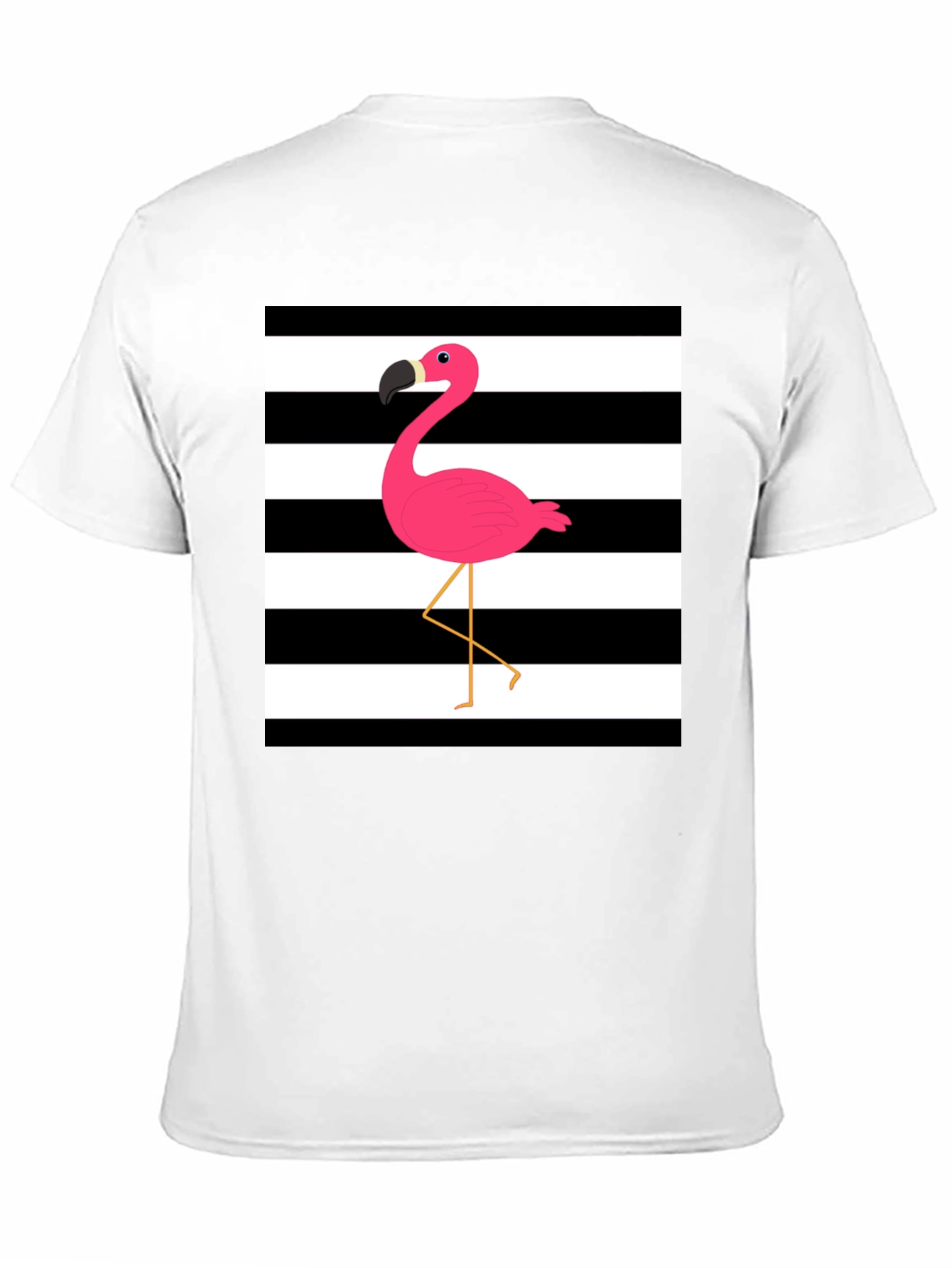 Stripped Flamingo Graphic Tee