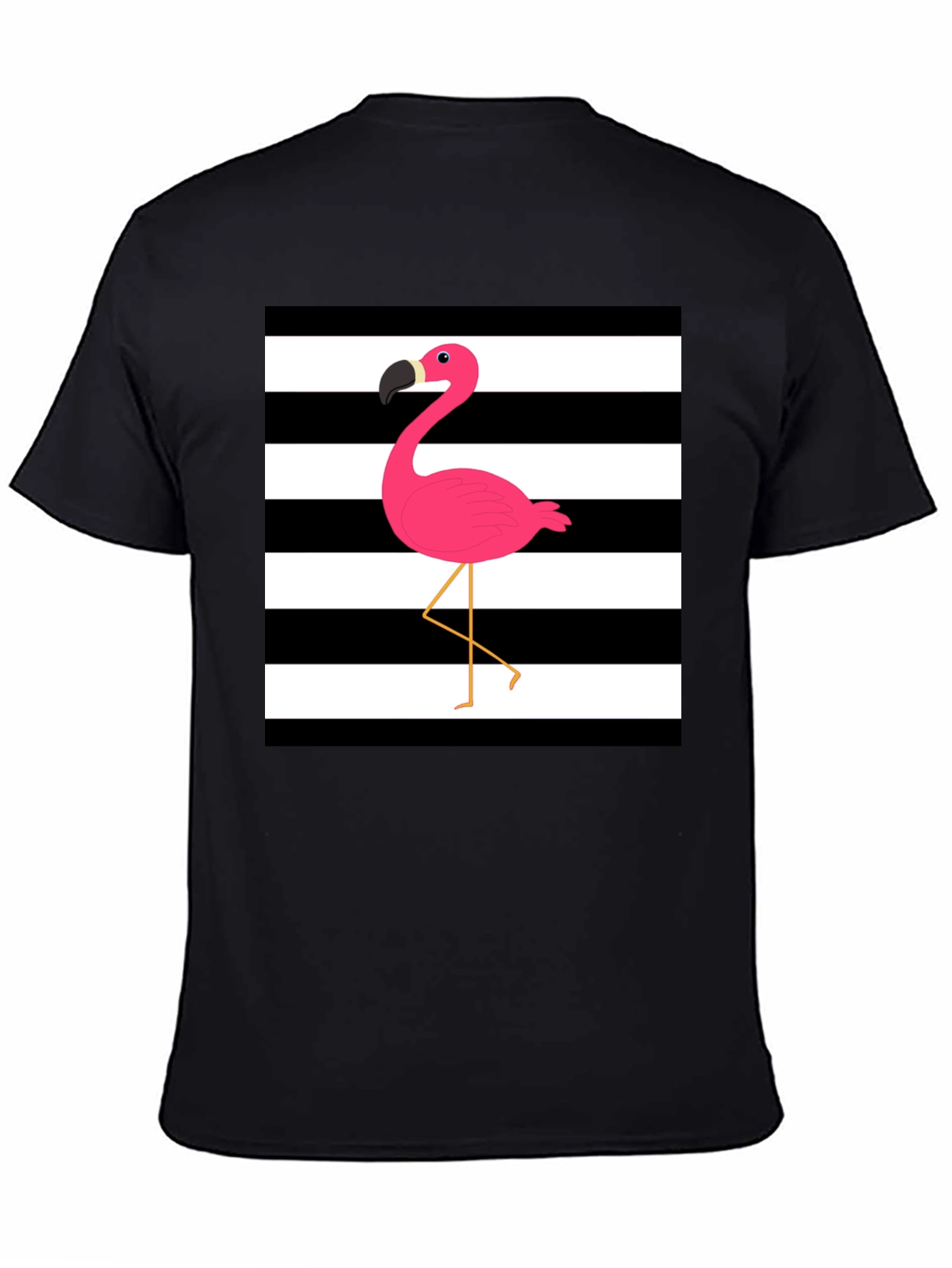 Stripped Flamingo Graphic Tee