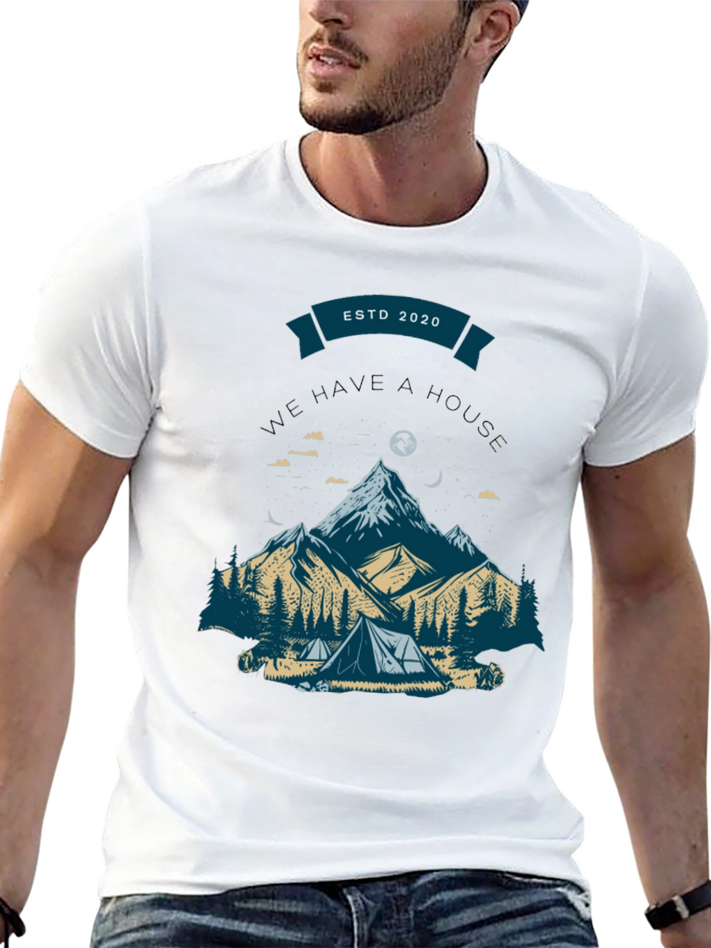 Mountain Camping Graphic Tee - ESTD 2020