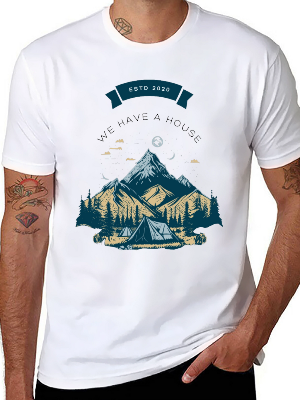 Mountain Camping Graphic Tee - ESTD 2020