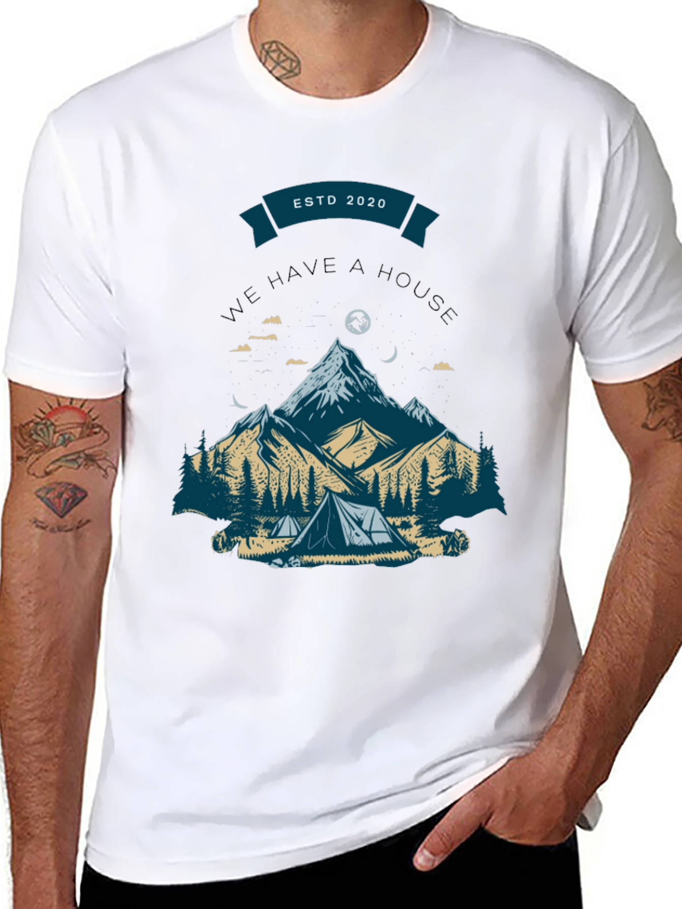Mountain Camping Graphic Tee - ESTD 2020