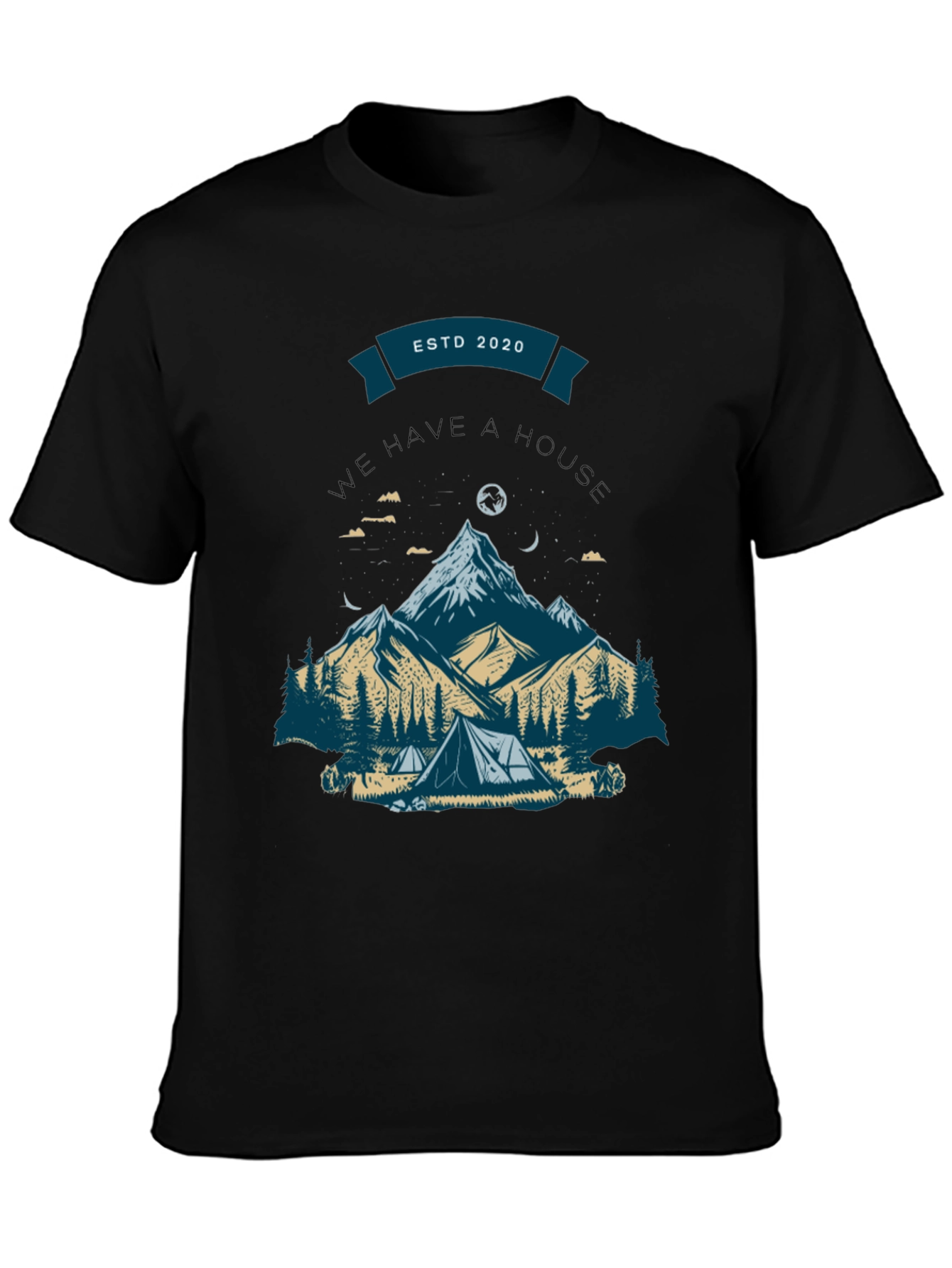 Mountain Camping Graphic Tee - ESTD 2020