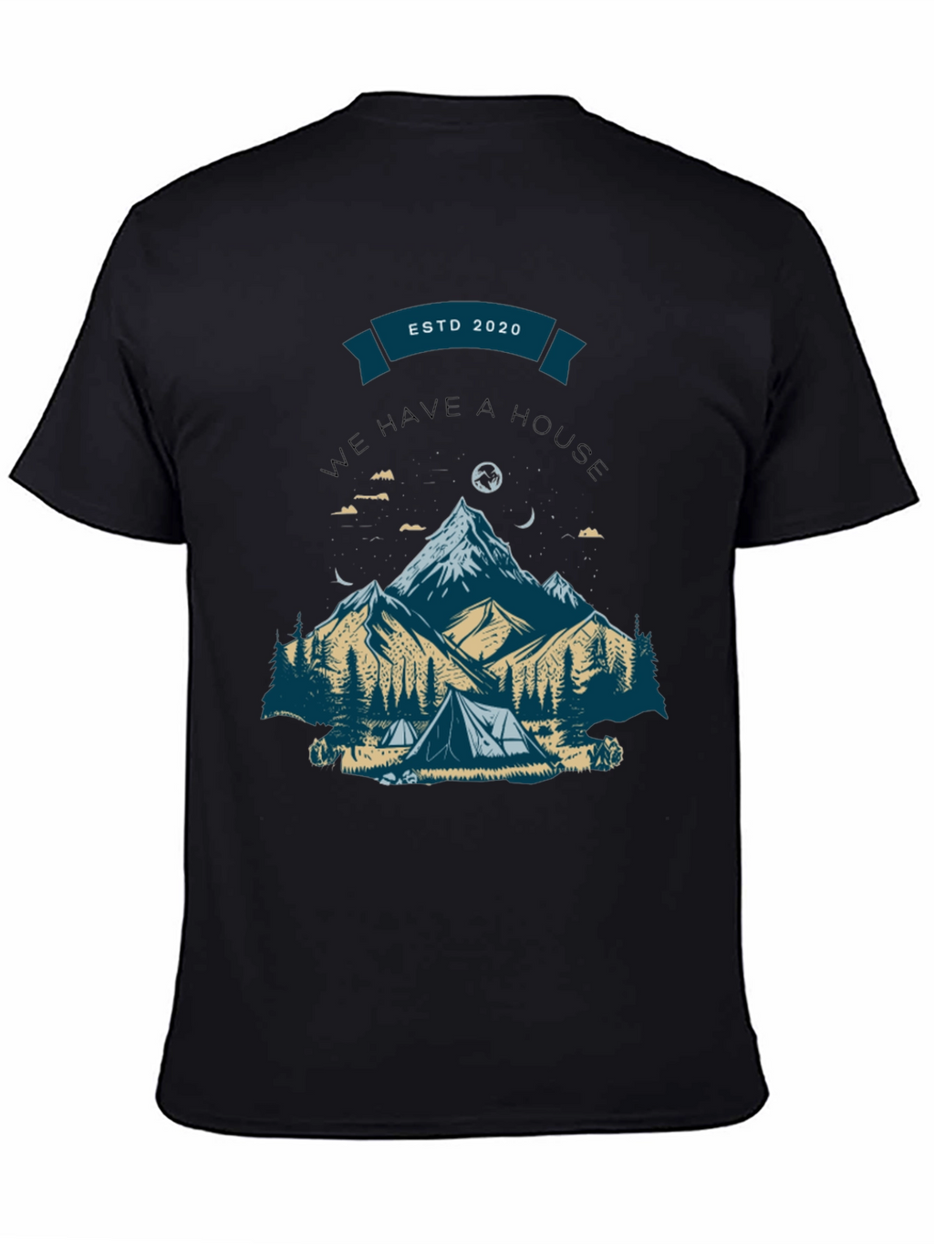 Mountain Camping Graphic Tee - ESTD 2020