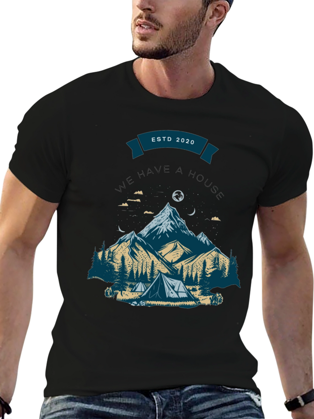 Mountain Camping Graphic Tee - ESTD 2020