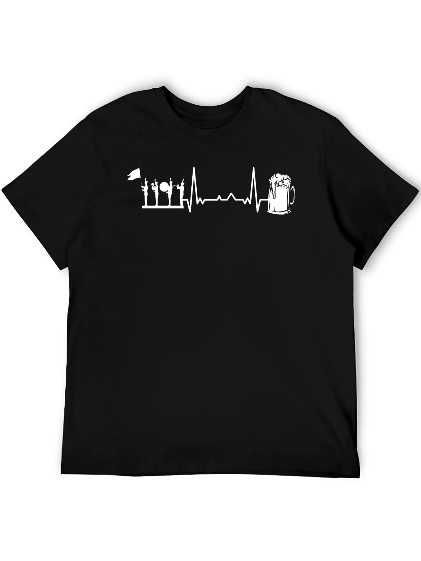 Marching Band & Beer Heartbeat T-Shirt