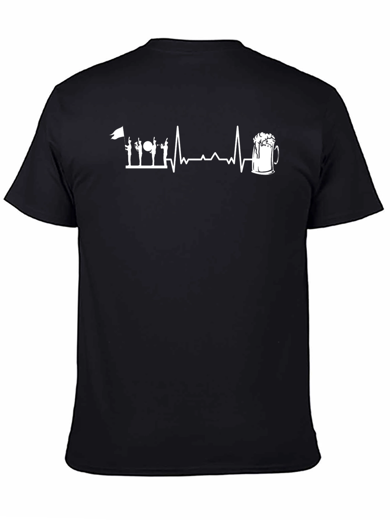 Marching Band & Beer Heartbeat T-Shirt