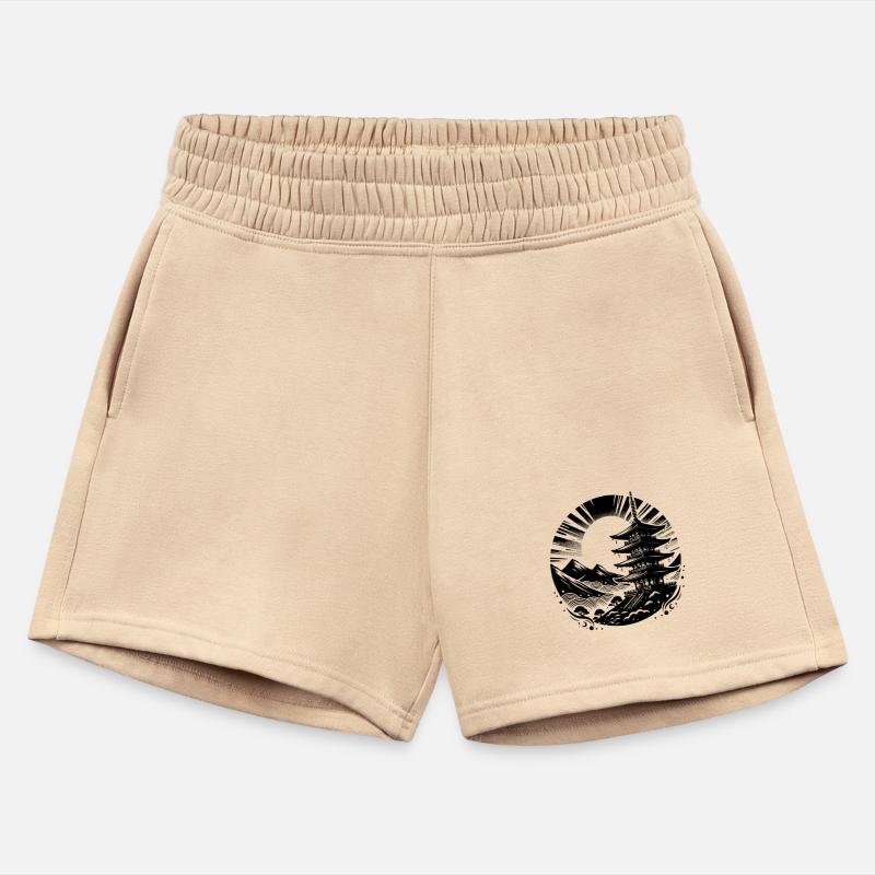 Japanese Tradition With Mountains In The