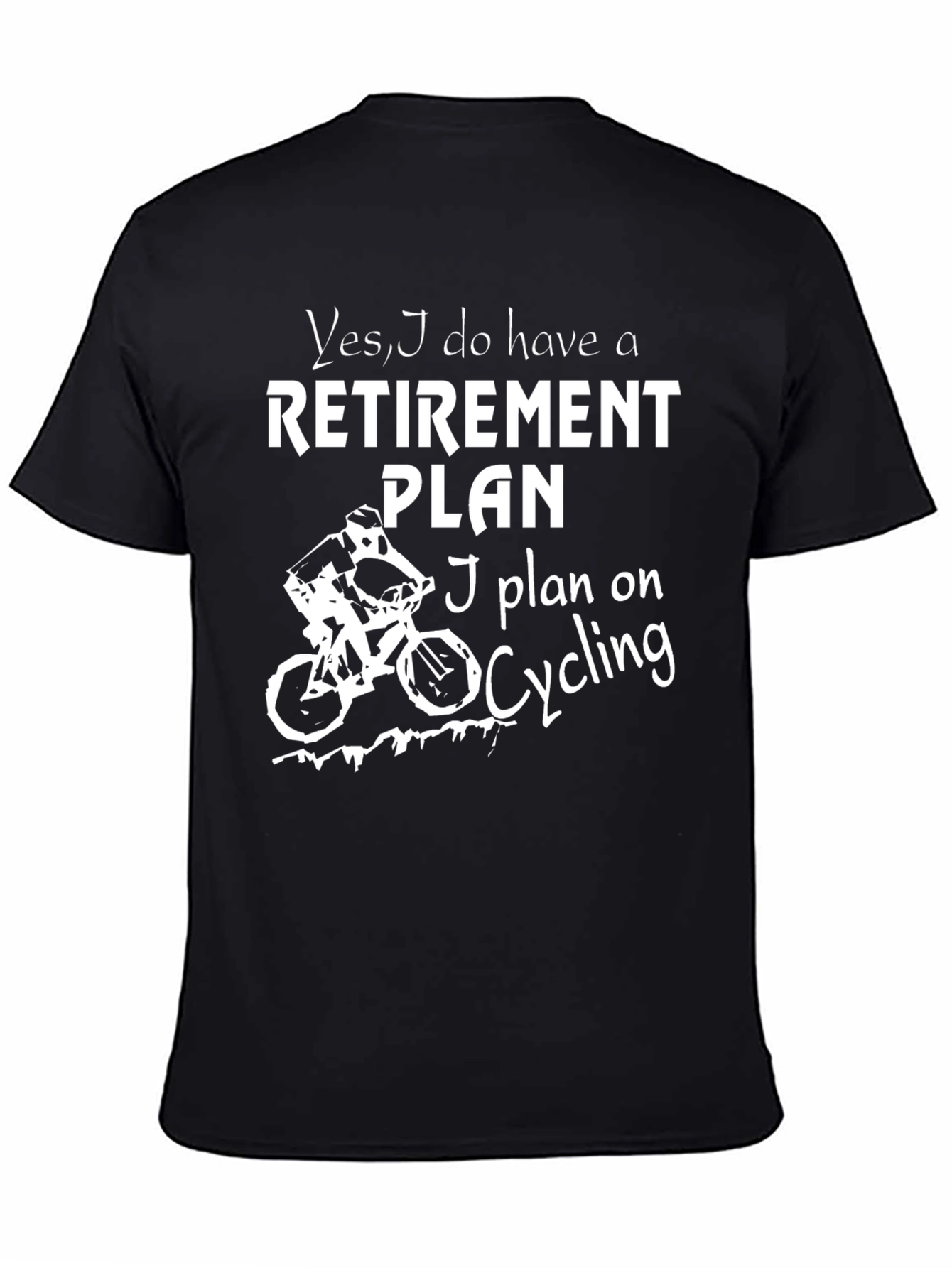 Cycling Retirement Plan Graphic T-Shirt