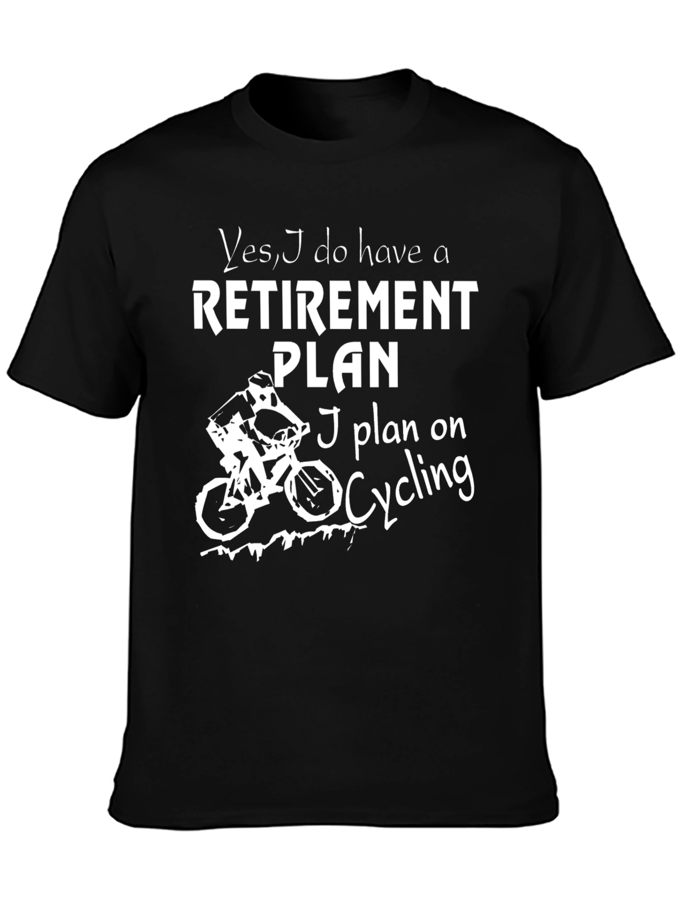 Cycling Retirement Plan Graphic T-Shirt