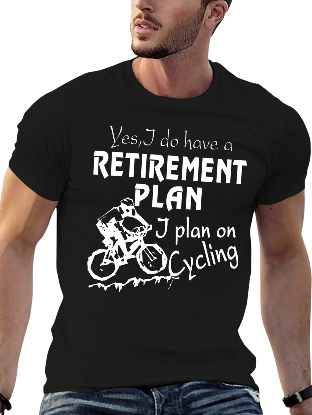 Cycling Retirement Plan Graphic T-Shirt