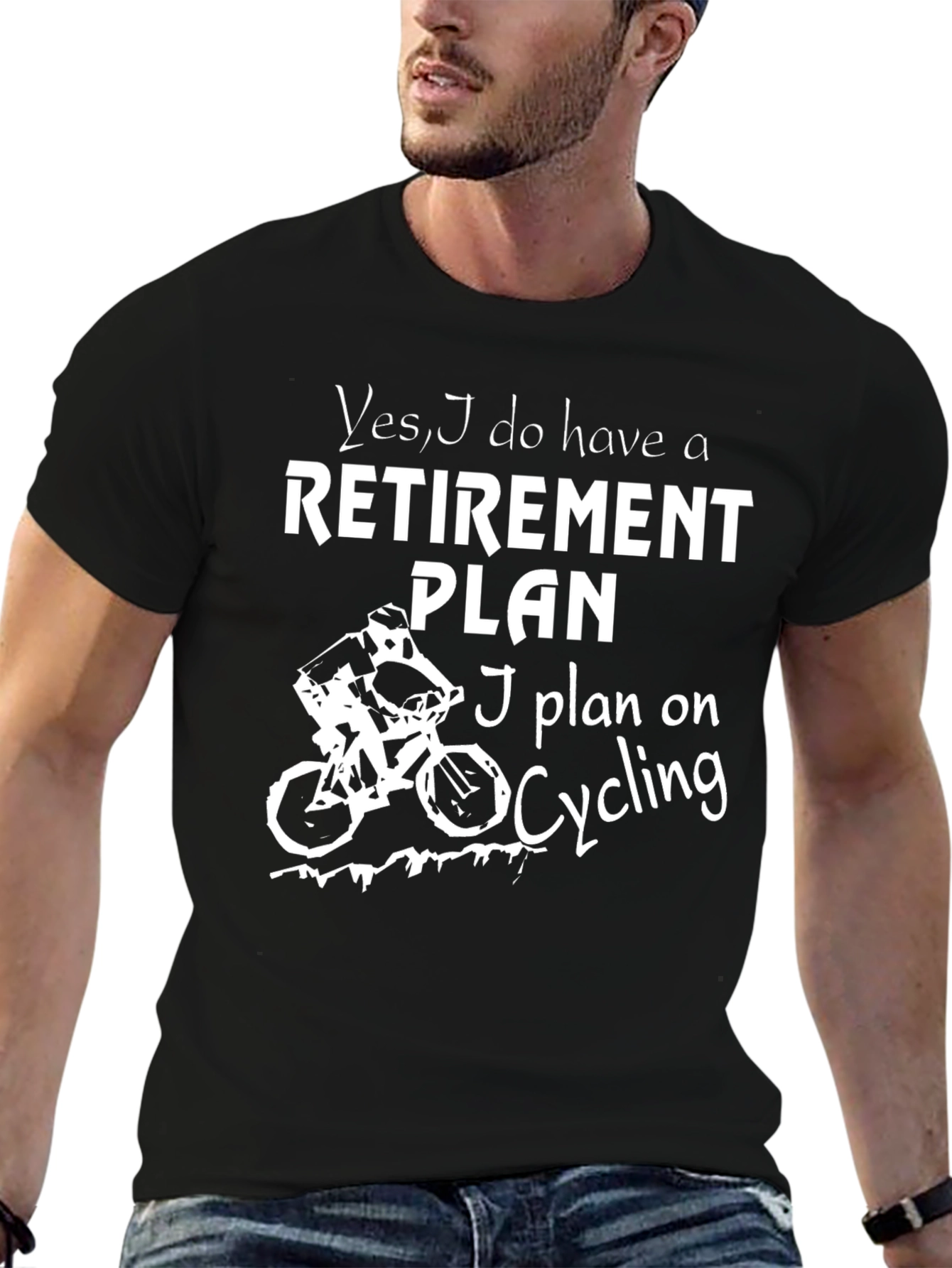 Cycling Retirement Plan Graphic T-Shirt