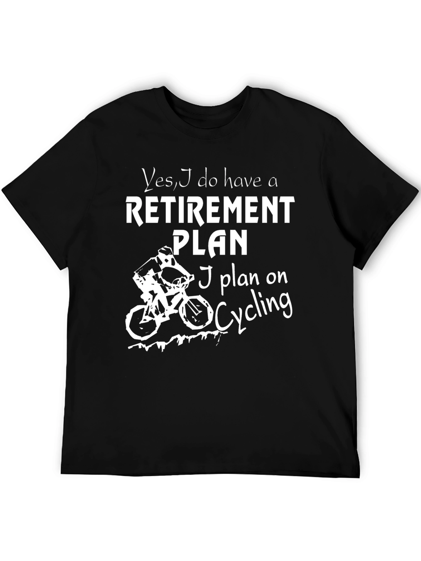 Cycling Retirement Plan Graphic T-Shirt