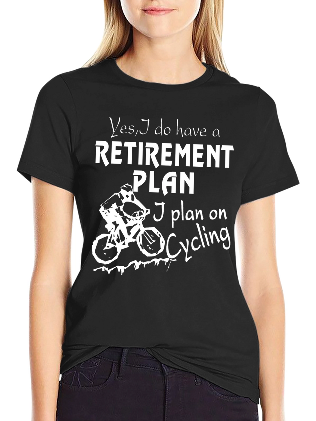 Cycling Retirement Plan Graphic T-Shirt
